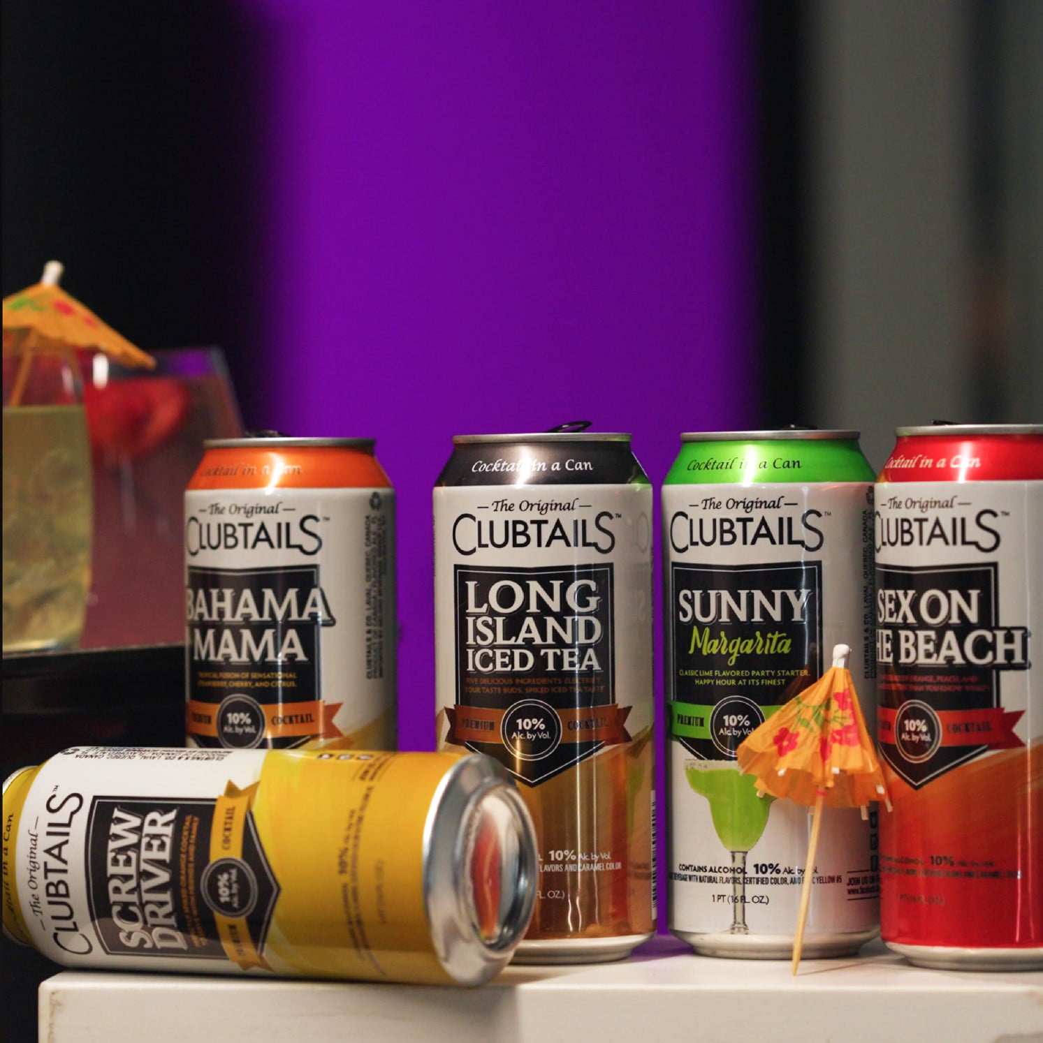 Clubtails Long Island Iced Tea, 16 ounce, 10% abv, Cocktail-in-a-can