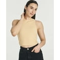 thumbnail image 5 of Real Essentials 5 Pack: Women's Ribbed Sleeveless Cropped Racerback Tank Top Casual Crop Top, 5 of 6