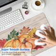 thumbnail image 4 of Thanksgiving Day Large Gaming Mouse Pad Extended Fall Pumpkin Sunflower Mousepad Gaming with Stitched Edges, Washable, Non Slip Water Resist Keyboard Pad for Gamer, Office & Home, 31.5 X 11.8 in, 4 of 7