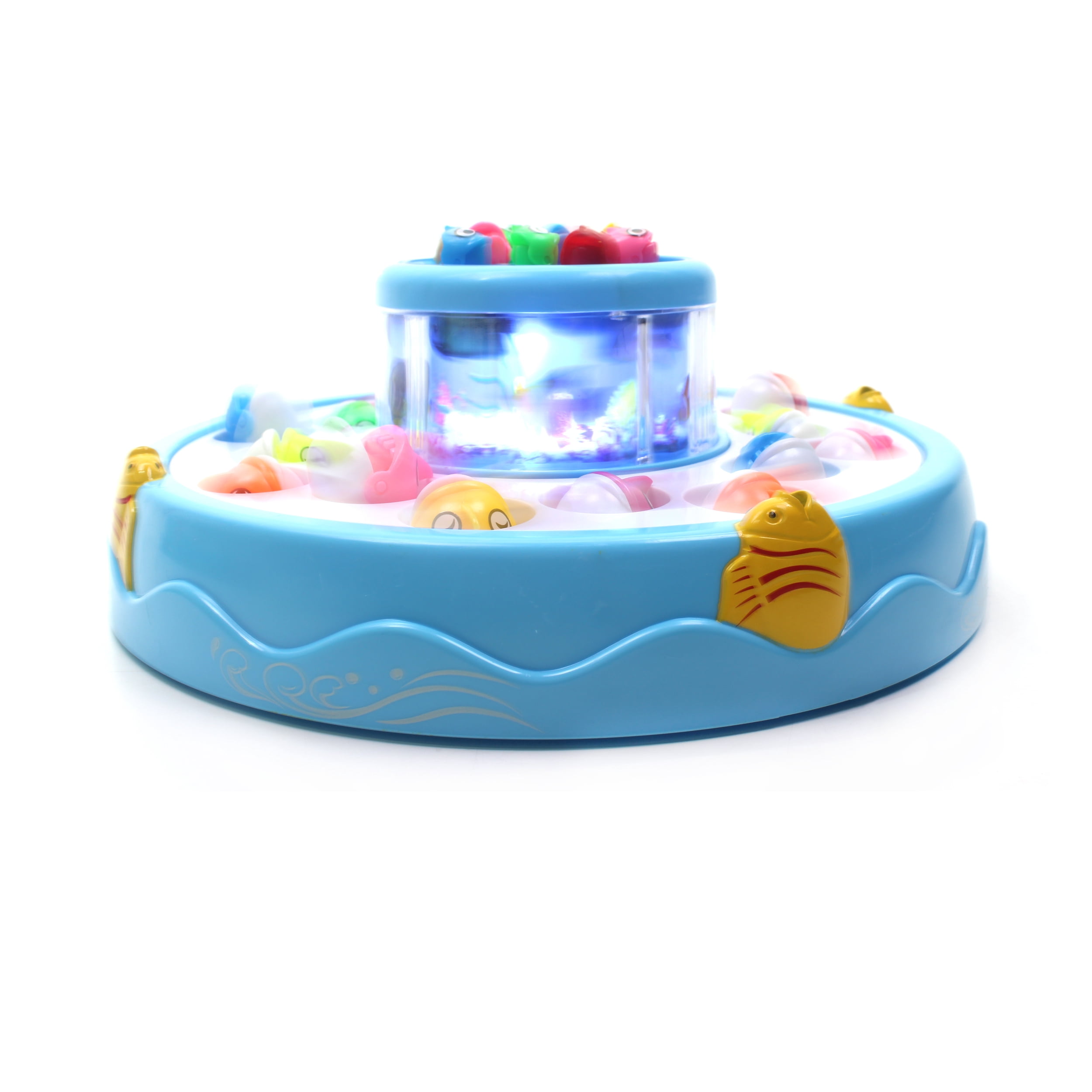 PlayWorld Let's Fish Spinning Fishing Game - Blue