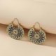 thumbnail image 4 of Women's Vintage Drop Earrings - Gold & Silver Toned Irregular Design Statement Jewelry, 4 of 5
