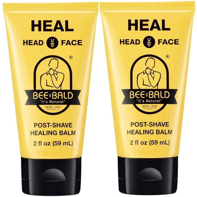 Bálsamo para después del afeitado Bee Bald HEAL para hombre, 60 ml (paquete de 2)