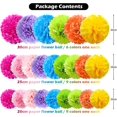 thumbnail image 2 of Colourful Paper Flower Balls - 24 Pieces For Party Decoration, 2 of 5
