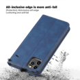 thumbnail image 4 of Funda de piel con textura de piel de becerro para iPhone 11 Pro Max, azul, 4 of 5