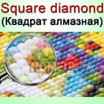 thumbnail image 1 of HOMFUN-Cuadro de diamante con foto personalizada, imagen de diamantes de imitación 5D artesanal, bordado de diamantes, punto de cruz 3D, decoración de la boda del hogar ZX, 1 of 4