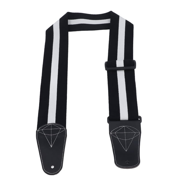 Sangle de Guitare avec Design Minimaliste, Douce Confortable Réglable Acoustique Bass Électrique Cuir Coton, pour Divers Instruments
