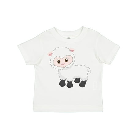 

Inktastic Cute White Lamb Boys or Girls Toddler T-Shirt