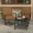 Brown, variant on Ainfox 3-Piece Ourdoor Furniture Set- Premium Patio Swivel Bistro Set, Wicker Rattan Coversation Rocking Chairs w/Glass Top Table & Cushions,Brown
