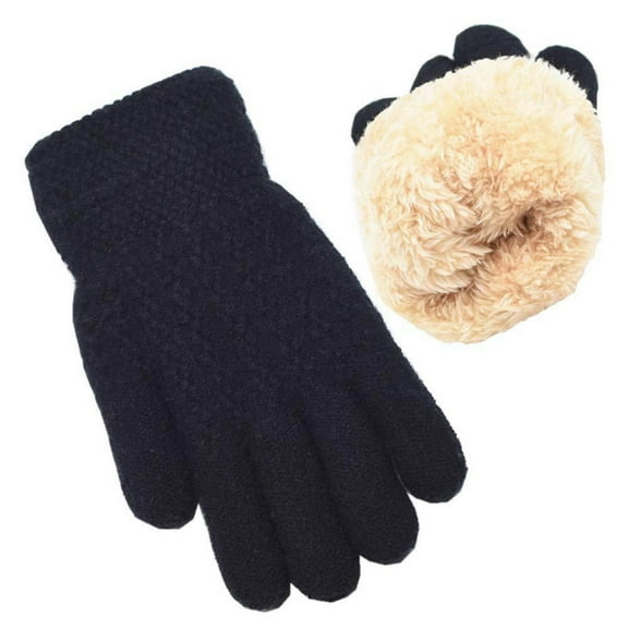 OGLCCG Kids Winter Gloves Girls Boys Warm Thermal Thick Knitted Soft Gloves Fleece Snow Glove for Cold Weather Outdoor 6-13 Years