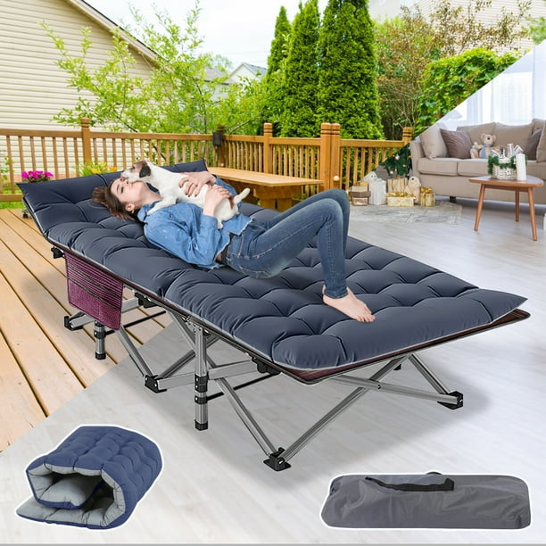 Lilypelle Folding Camping Cot for Adults, Portable Sleeping Cot