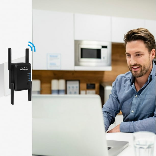 Extensor de WiFi, extensor de rango WiFi de 1200 m, amplificador de Internet inalámbrico de 2,4 G y 5 G, repetidor de señal inalámbrica con puerto Ethernet, extensor de Internet WiFi para el hogar, re