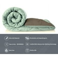 thumbnail image 4 of Rian Decor King Size Reversible Comforter - All Season Quilted Down Alternative Bedding Comforter - Winter Summer Fluffy Soft - Machine Washable – Green/Grey, 4 of 4