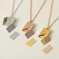 thumbnail image 2 of Enveloppe Médaillon Collier Amour Vous Secret Message Caché Pendentif Cadeau Bijoux en Acier Inoxydable, 2 of 5