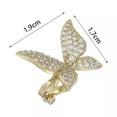 thumbnail image 4 of K-KED Personality Butterfly Ear Clips Diamond Ear Bone Clip Women Delicate Jewelry Gift Fashion-2, 4 of 7