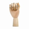 thumbnail image 3 of Wooden Hand Model Wood Artist Drawing Manikin Mannequin With Flexible Fingers, 3 of 5