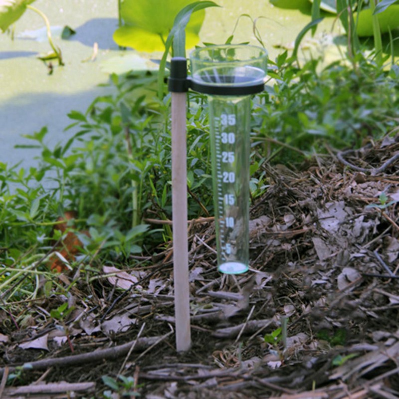 Polystyrene Rain Gauge Up to 35mm Measurement Tool For Garden Water Ground New