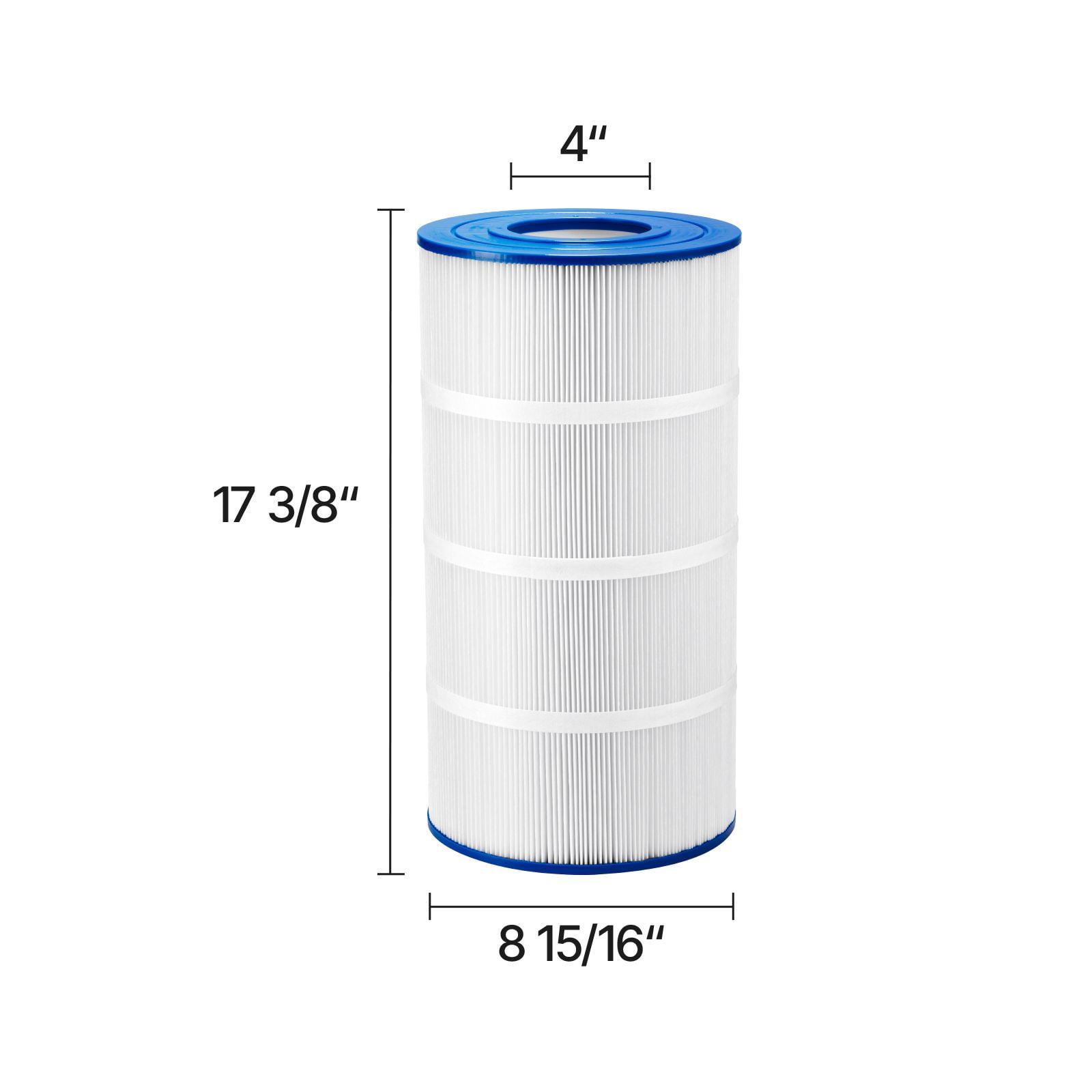 Pool Filter Cartridge, 90 Sq. Ft Spa Hot Tub Filter Cartridge Replacement, Compatible with Hayward C900, Hayward CX900RE, Secure for Kids & Pet, Trilobal Pleated, Easy to Clean