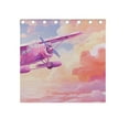 thumbnail image 5 of Aircraft Clouds Pink Airplane 54×55 Inch Black Out Curtains 2 Packs Aesthetic for Bedroom Living Room Sliding Glass Doors Kitchen Windows, 5 of 5