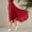 Red, variant on Women Ballet Wrap Skirt Elegant Dance Skirts A-Line Casual Wear for Performance and Everyday Use