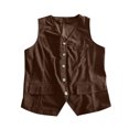 thumbnail image 3 of ZXLBBD Men's British Style Workwear Corduroy Vest Retro Vest Coat Casual Outdoor Relaxed Fit Daily Wear, 3 of 3