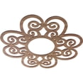 thumbnail image 2 of 28"OD x 9 5/8"ID x 3/8"T Cohen Wood Fretwork Pierced Ceiling Medallion, Walnut, 2 of 3