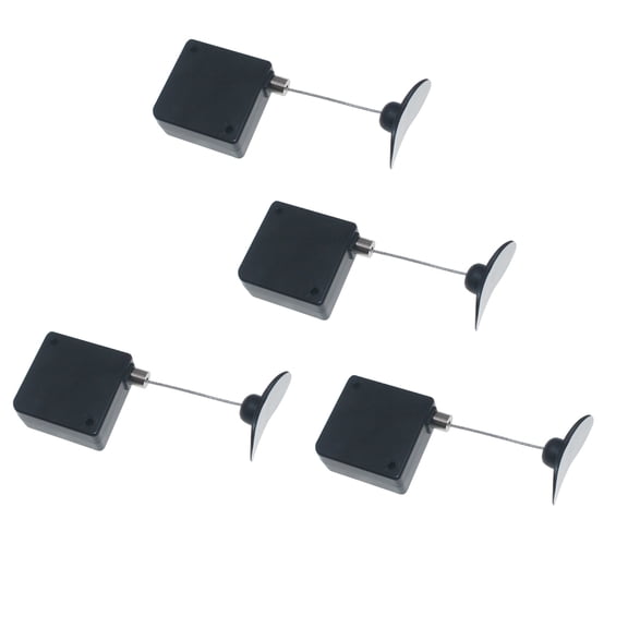 4Pcs Retractable TVs Remote Control Tethers with Adjustable Leashes Secure Remote