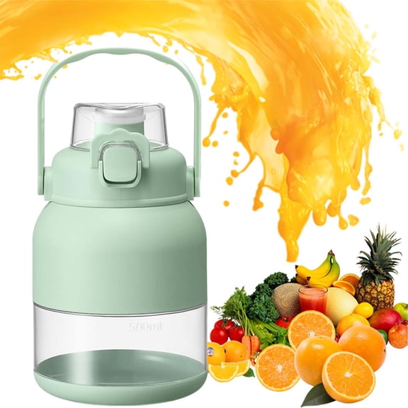 Electric Citrus Juicer 28 Oz,with Straw and Two Lids,Portable Mini Blender, Multifunctional Large-Capacity Wireless Blenders Rechargeable