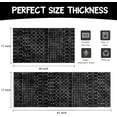 thumbnail image 6 of Boho Kitchen Mat Set of 2,Modern Farmhouse Kitchen Rugs and Mats Non Skid Washable,Moroccan Boho Runner Rugs with Rubber Backing for Kitchen Decor and Accessories (Black 17"x47"+17"x30"), 6 of 6