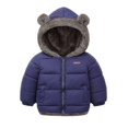thumbnail image 1 of Chaqueta de lana de cordero para niños, abrigo de algodón con capucha para niños y niñas, abrigo cálido de invierno para bebé, 1 of 5