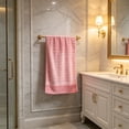 thumbnail image 4 of Pink Turkish Cotton Bath Towel, Extra Large Soft Highly Absorbent Dry, Bathroom Shower Gym Beach Travel, Holiday Gift Giving Home Spa Essential, Topliu, 4 of 6