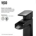 thumbnail image 2 of VIGO Ileana Single Handle Single-Hole Bathroom Faucet in Matte Black, 2 of 8