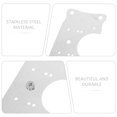 thumbnail image 5 of 10pcs Hinge Repair Plates Stainless Steel Hinge Repair Brackets for Cabinets (Screws Included), 5 of 8