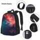 thumbnail image 3 of Easygdp Cosmic Paint Swirl Mochila para Niños y Niñas con Set de Caja de Almuerzo y Estuche para Lápices 3 en 1, Mochila Escolar Estampada para Adolescentes, 3 of 7