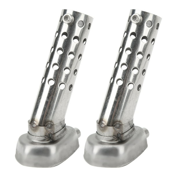 Muffler de Escape Hexagonal, Tubería de Escape de Motocicleta Galvanizada A Alta Temperatura Muffler de Deformación Anti deformas 2 PCS para ATV