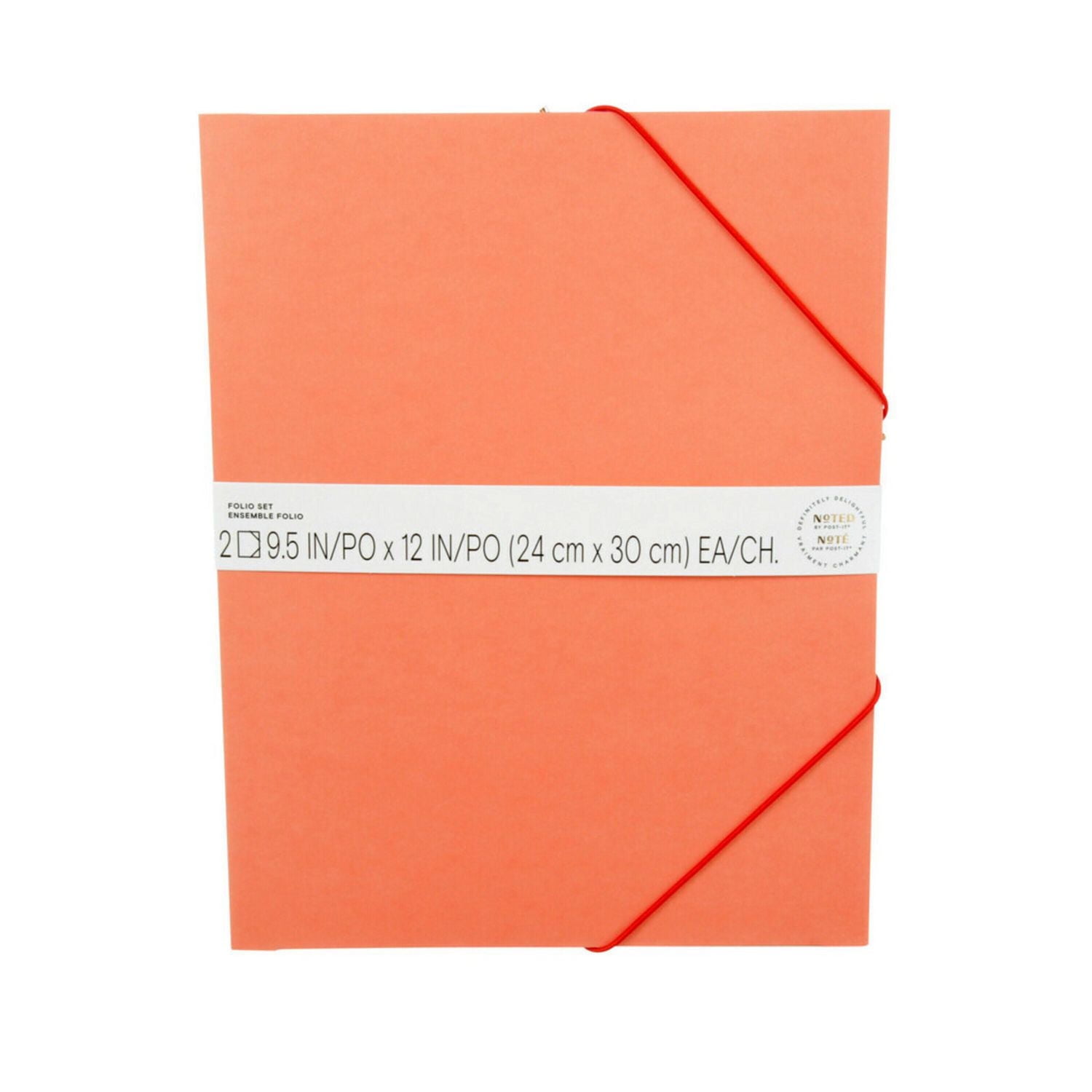 Post-it® 2 Pack Folio NTD-FOL-ORNEF, 9.5 in x 12 in (24 cm x 30 cm)