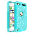 thumbnail image 3 of SPY Case for For New iPod Touch 7 Case, Touch 5, 6, 7th Generation Glitter Ruuged Case Cover with Tempered Glass Screen Protector - Teal, 3 of 5