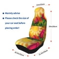 thumbnail image 4 of Pofeuu Rose Psychedelic Print Automotive Car Seat Covers Flat Cloth Full Set Seat Covers,Car Seat Covers front seats for Cars Trucks and SUVs(Two packs), 4 of 7