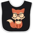 thumbnail image 3 of Inktastic Cute Hipster Fox Boys or Girls Baby Bib, 3 of 4
