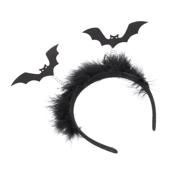 NIYANGLE Bat Ear Headband for Women Black 1Pack Hair Accessory for Adults