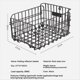 thumbnail image 5 of Cesta para Bicicleta Delantera/Trasera, Cesta para Bicicleta Plegable con Bolsa de Revestimiento Desmontable para Diseño de Cesta para Bicicleta de Liberación Rápida, 5 of 5