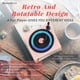 thumbnail image 2 of Altavoz inalámbrico Mini altavoz Bluetooth retro con forma de disco de vinilo atómico, reproductor de música giratorio portátil con mejora de graves, compatible con tarjeta TF/control de perilla AUX, 2 of 5