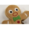 thumbnail image 3 of goDog, Gingerbread Man, Squeaker Dog Toy, Chew Resistant, Durable Plush, Soft, Tough, Reinforced Seams, Brown, Small, 3 of 4