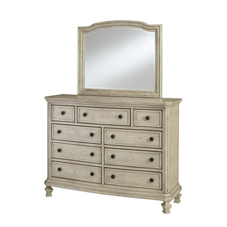 Ashley Furniture Demarlos Dresser Mirror Parchment White