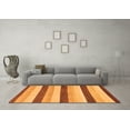 thumbnail image 3 of Ahgly Company Indoor Rectangle Solid Orange Modern Area Rugs, 4' x 6', 3 of 4