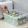 thumbnail image 6 of Citylife 7 Qt. Small Storage Bins with Lids Latching Plastic Stackable Clear 6 Packs, 6 of 7