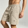 thumbnail image 7 of ZRGHAOYLQ Mens Casual Shorts 7 Inch Elastic Waist Shorts Straight Leg Loose Fit Shorts Breathable Lightweight Summer Leisure Shorts with Pockets, 7 of 7