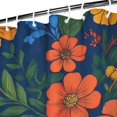 thumbnail image 3 of Pioneer Flower Floral Print Pattern Shower Curtain 72"x72" ,Bathroom Decorative Shower Curtains Set with 12 Hooks,Modern Waterproof Washable Shower Curtain, 3 of 6