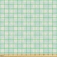 thumbnail image 2 of Ethnic Sofa Upholstery Fabric by the Yard, Abstract Pattern with Outline Floral Lineart Oriental Motif Repetition, Decorative Fabric for DIY and Home Accents, Pale Green and Pale Blue by Ambesonne, 2 of 5
