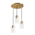 thumbnail image 2 of Hunter - Hartland 3-light Alturas Gold, Small Cluster Light, Dimmable, Transitional Style, Round Shaped, for Bedrooms, Dining, Living Rooms - 13063, 2 of 7