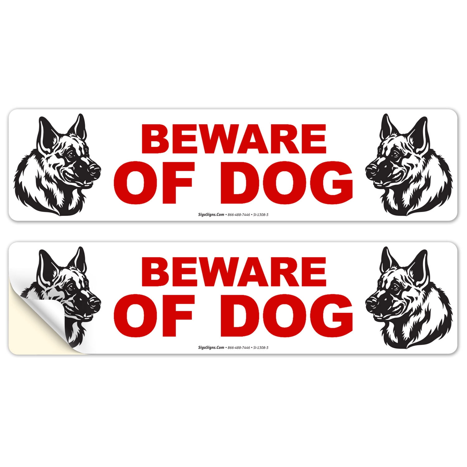 36x24 CGSignLab Basic Navy Window Cling Beware of Dog 36x24 CGSignLab Basic Navy Window Cling Beware of Dog